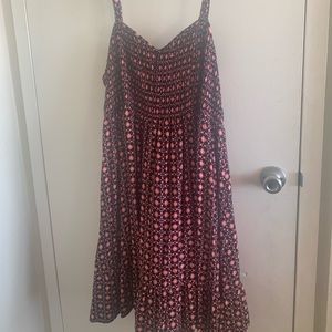 Pink patterned dress